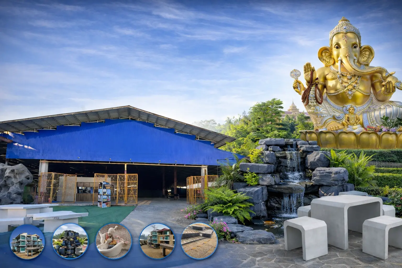 โต๊ะปูนเปลือย